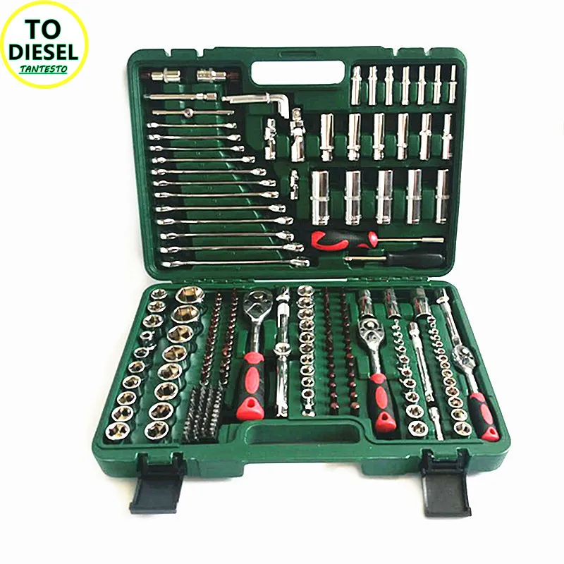 216PCS Automoitive Repair Sleeve Toolbox CRIN Injector Disassemble Tools