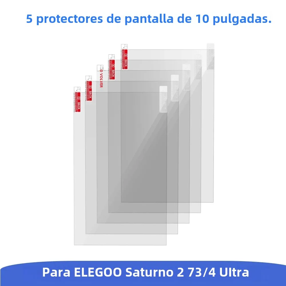 Protector de pantalla para ELEGOO Saturn 3 Ultra 8K 12K Saturn 4, accesorios de película protectora antiarañazos de resina LCD 3D, 5 uds.