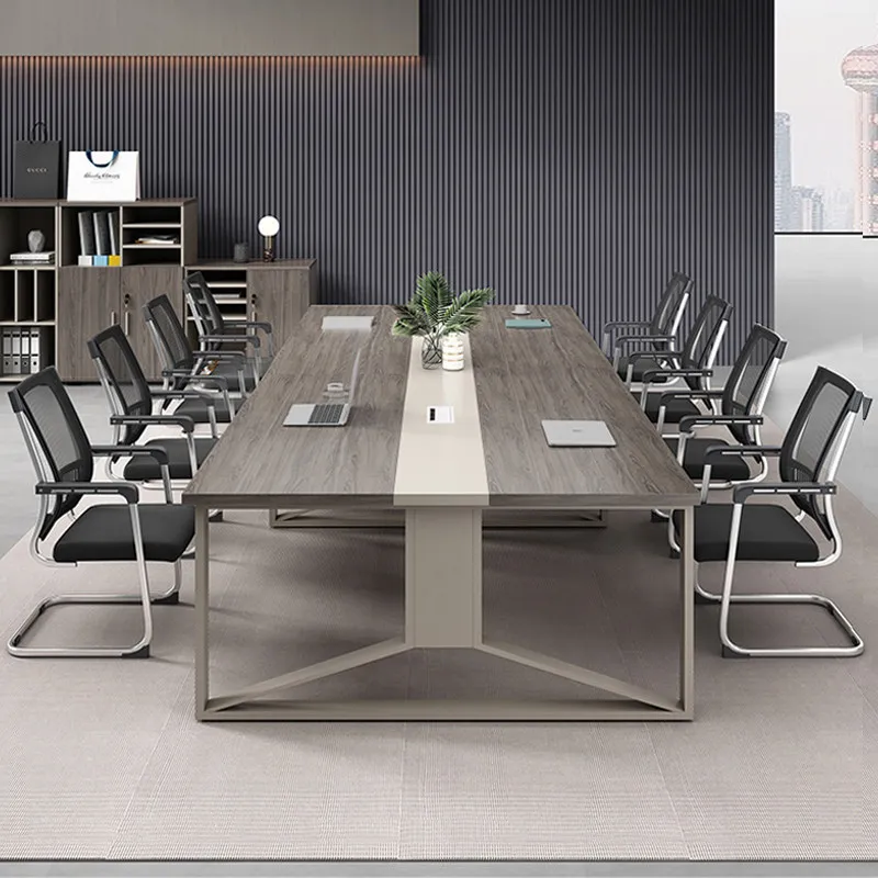 Conference table Long table Simple modern business strip reception table Shenzhen meeting room negotiation  chair