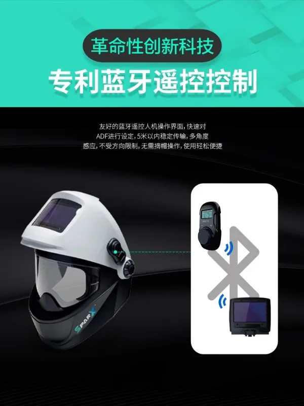 Xunan SparX flip welding/polishing automatic dimming mask Bluetooth remote control welding protective welding mask