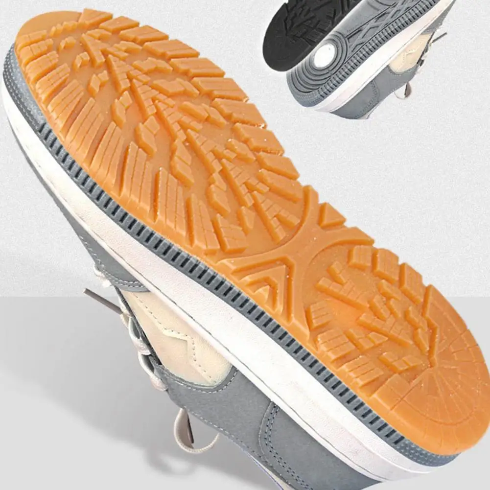 

1 Pair Shoe Soles Repair Replacement Wear Resistant Non-Slip Thick Cut Freely Simple Installation Rubber Shoe Out Soles