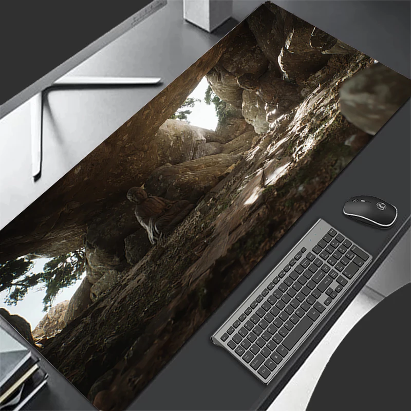 Mousepad Pattern Game Pad Rubber Mouse Pad Accessories Desk Mat Non Slip Office B-black Myth Wukong Table Mat Gamer Keyboard Pad