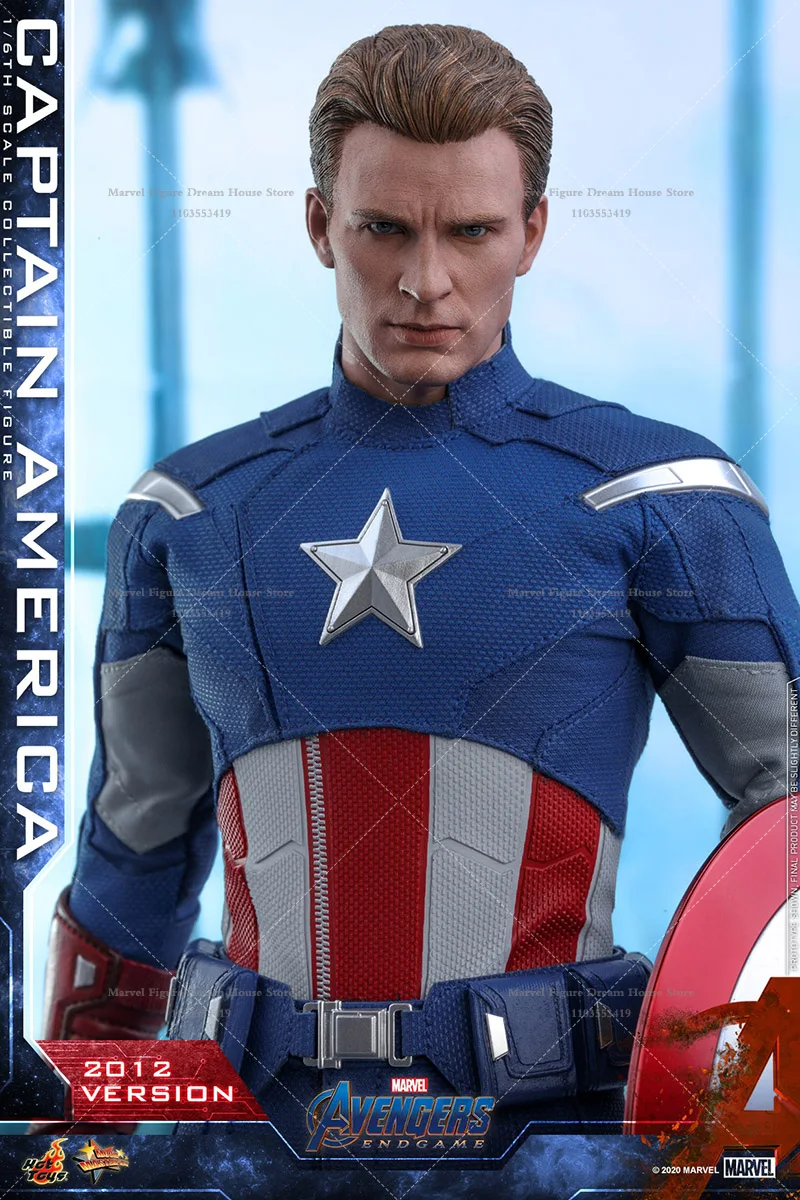 HOTTOYS MMS563 1/6 Scale Marvel The Avengers Captain America Honey Peach 2012 Edition 12-inch Full Set Action Figure Soldier