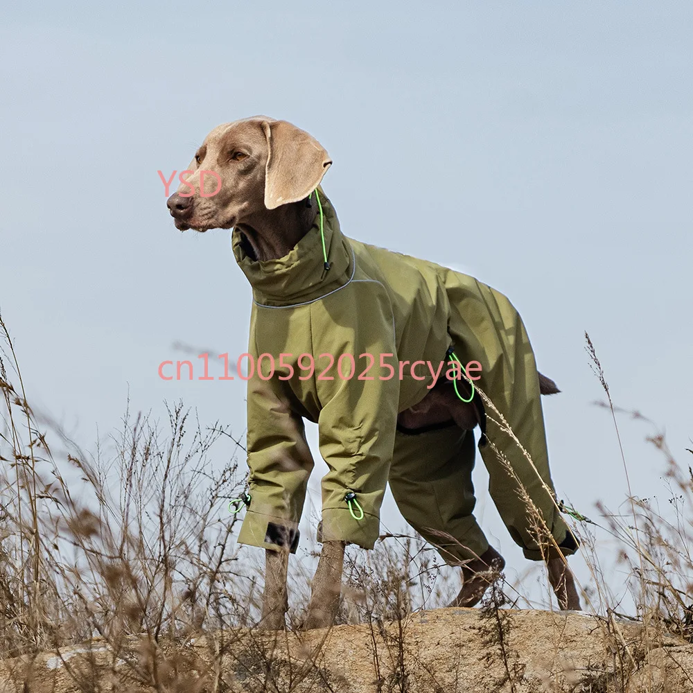 

Large dog four-legged jacket windproof turtleneck outdoor warm