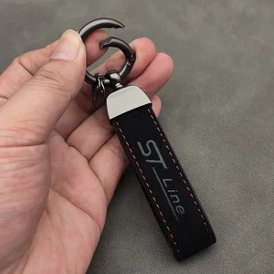 Wildleder -Schlüsselbund für Männer und Frauen, Luxusaccessoires, Puma, Mondeo, MK5, Kuga, Mk2, Focus, MK4, Fiesta, ST Line, 2023 8 Hauptverkäufe Schlüsselbund Neues Fiesta - №6