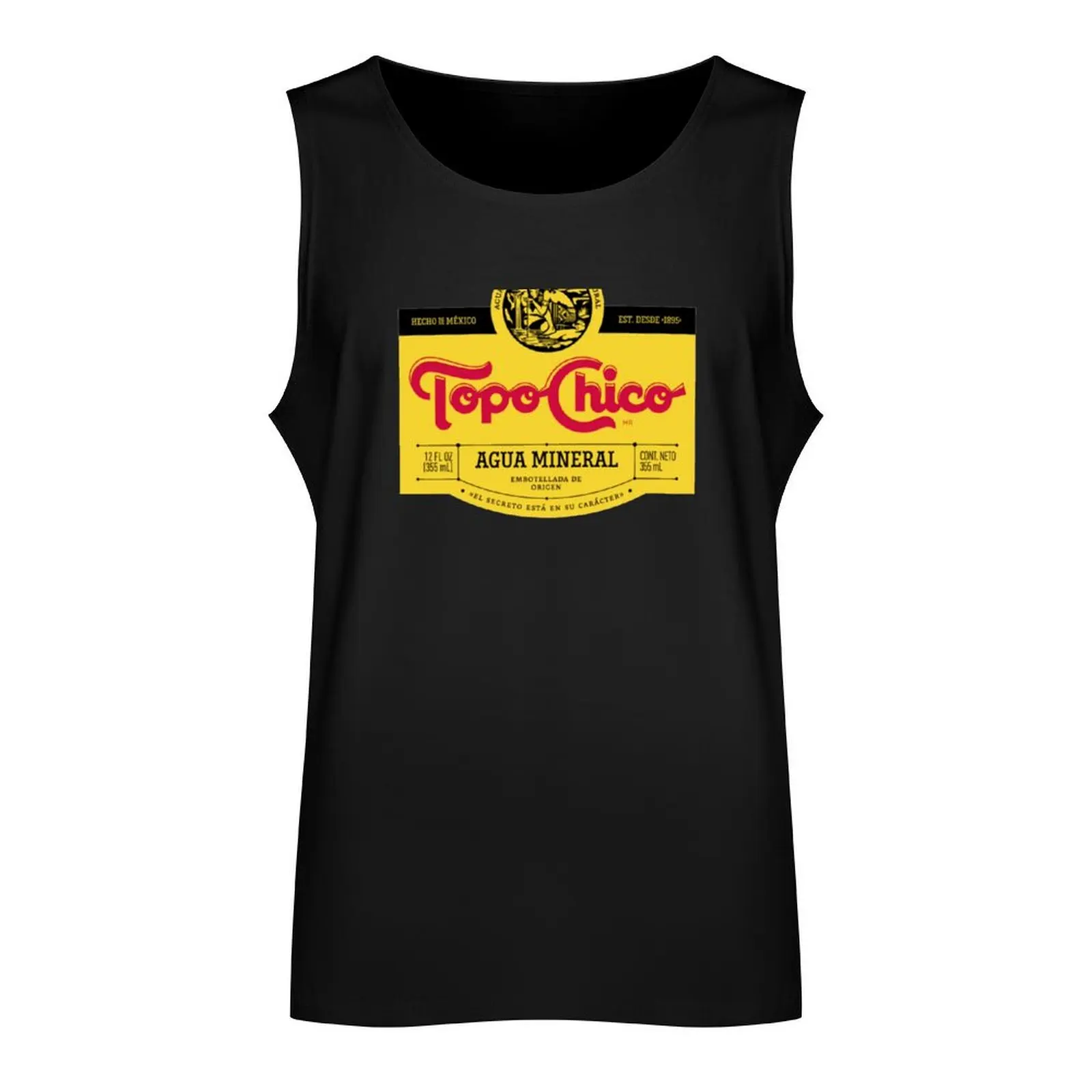 Topo chico label Tank Top Vest male bodybuilding men clothes