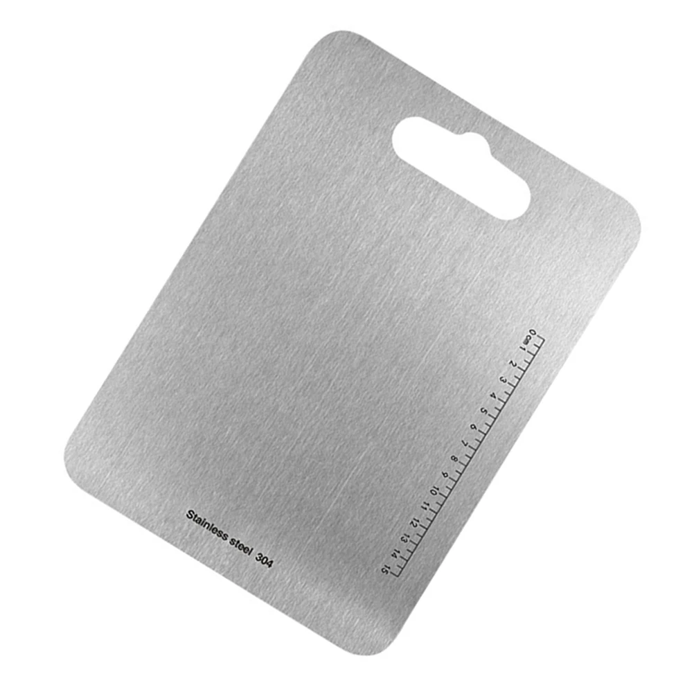 

Stainless Steel Cutting Board Reversible Non-Warp Waterproof Rustproof Kitchen Chopping Block Dishwasher Safe for Weddings