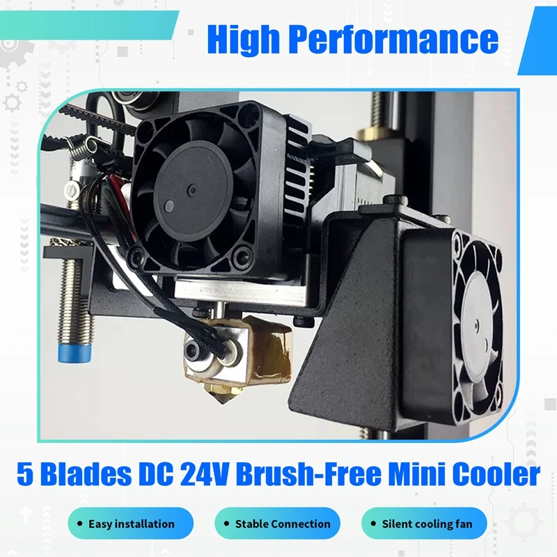 3D Part of Printer 4020 Cooling Fan DC 24V Brush-Free Mini Cooler 40mm Cooling Fan 40X40X20mm High Quality-DTB3