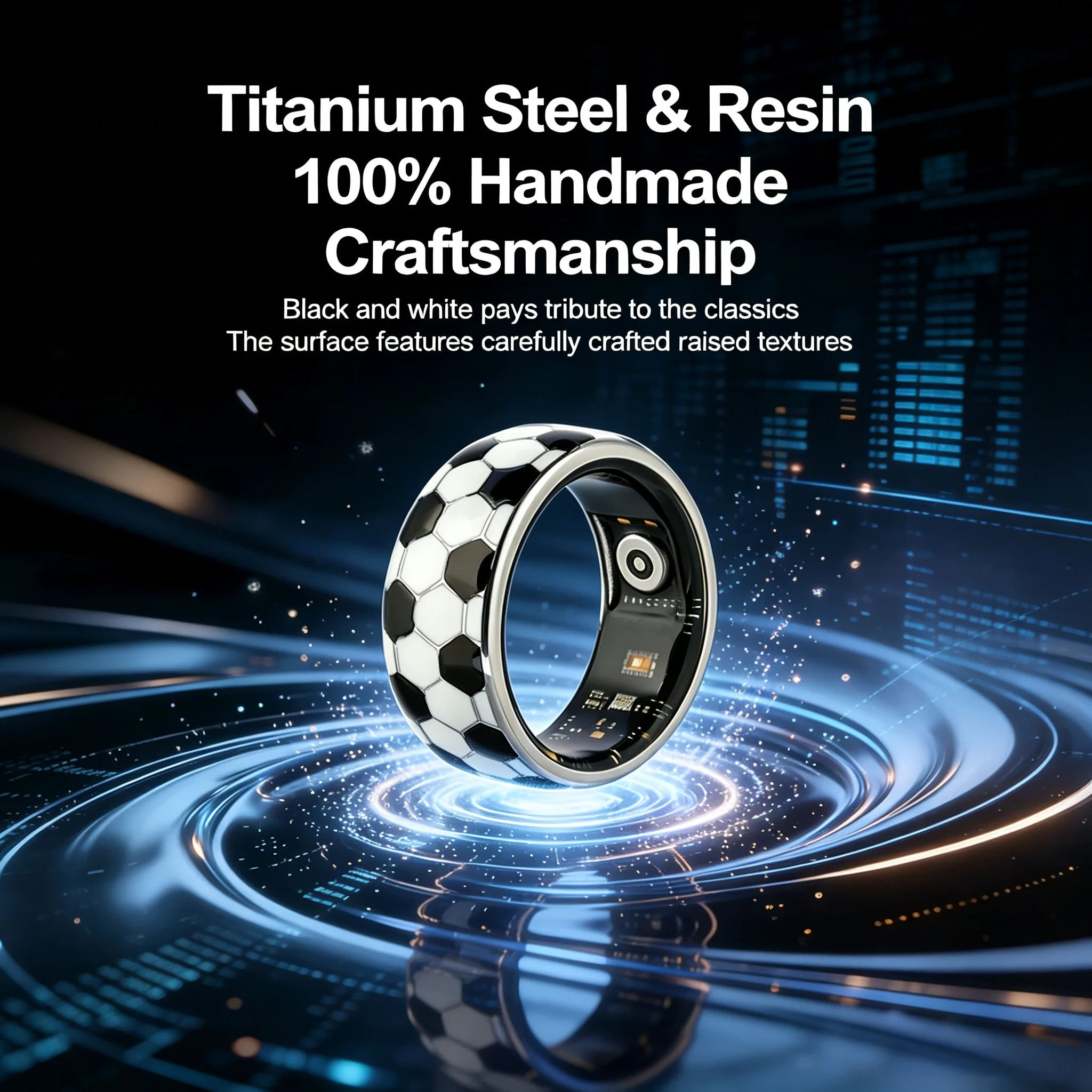 2026 new Smart Ring, Fidget Spinner Anxiety Relieve Ring for Men women, Health Sleep Monitor, 5ATM Waterproof
