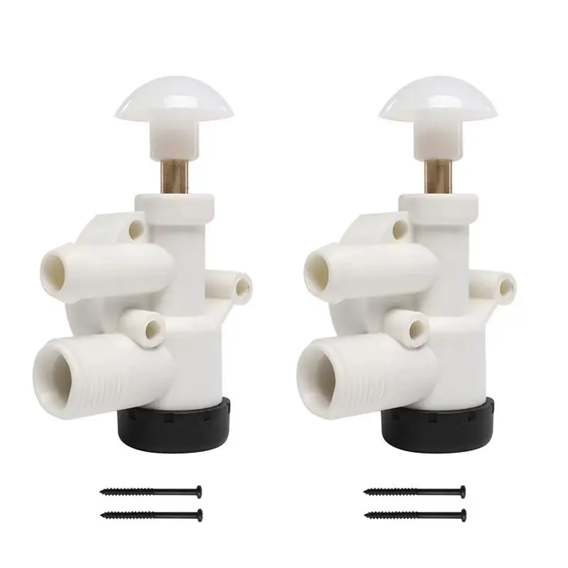 

【A08I】Toilet Plastic Water Valve Kit 385314349 RV Car For Vacuflush Pedal Flush Toilet