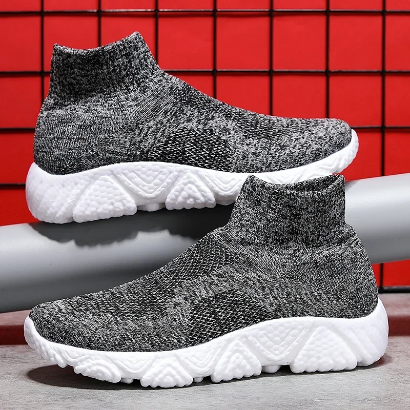 

Мужская повседневная спортивная обувь, плетеная дышащая Уличная обувь для фитнеса, тенниса, бадминтона, нескользящая легкая