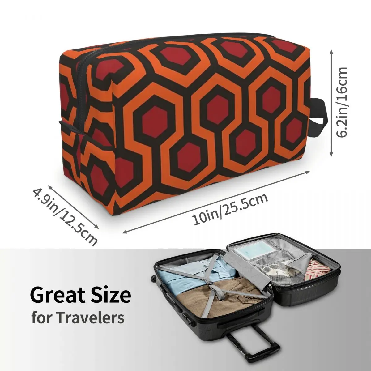 Path To Overlook Hotel Makeup Bag Cosmetic Organizer Storage Dopp Kit Toiletry Cosmetic Bag for Women Beauty Travel Pencil Case