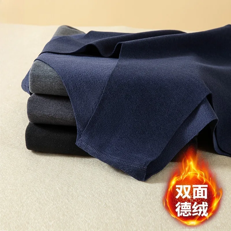 Men's V-Neck Thermal Vest, Seamless Double-Sided Velvet Base Layer for Winter Layering & Warm Under Shirt