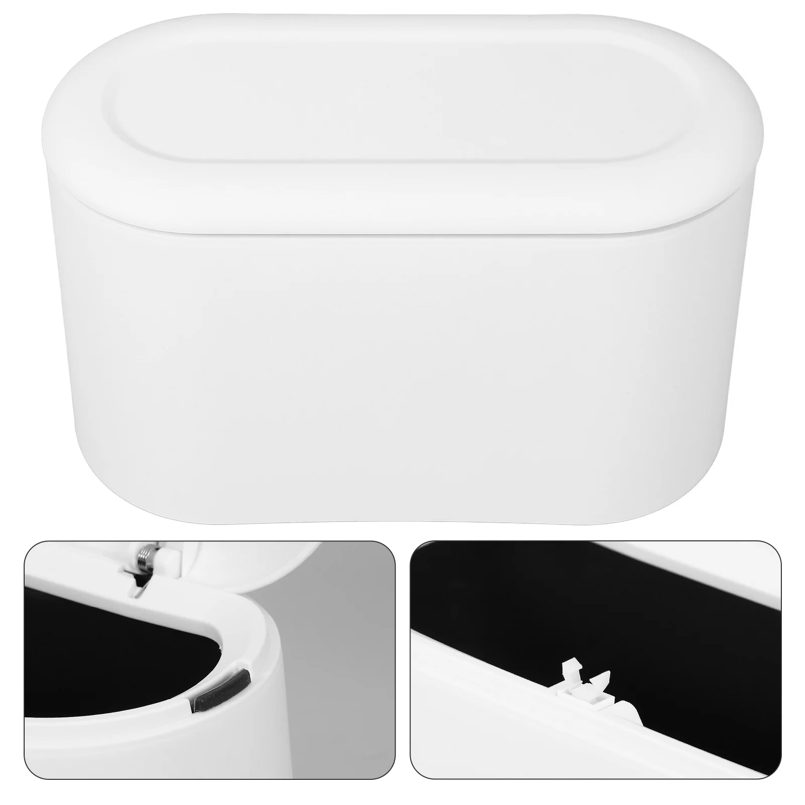 

Mini Press Lid Desktop Trash Can Small Garbage Container For Office Home Study Table Waste Bin Rubbish Storage Bucket Compact