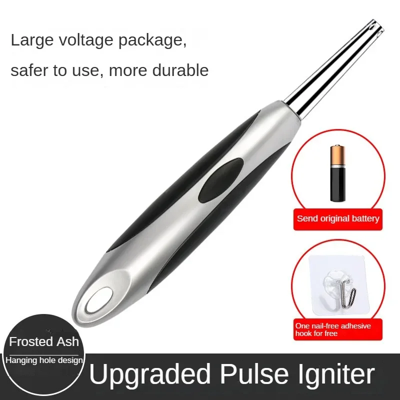 Metal Outdoor Portable Kitchen Pulse Igniter Gas Stove Lighter Long Handle Igniter Torch Gun Electronic Flameless Pulse Lighter