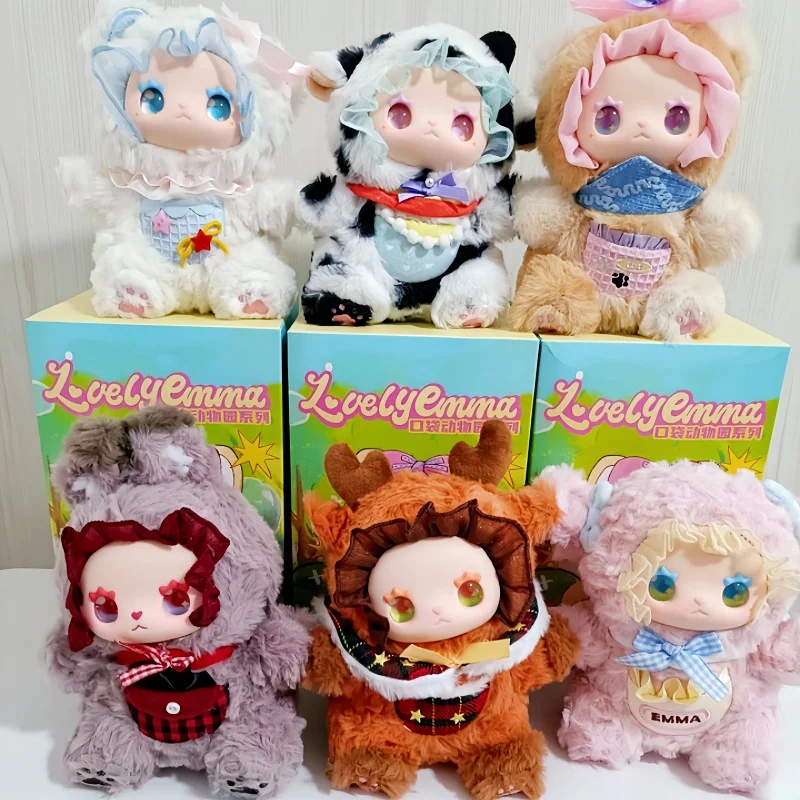 

Lovely Emma Pocket Zoo Series Vinyl Plush Blind Box Cute Action Figure Emma Mystery Box Anime Doll Bag Pendant Surprise Gift Toy