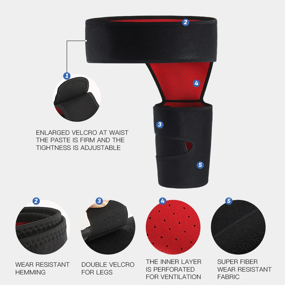 1 Pcs Hip Joint Support,Thigh And Waist Protection,Sciatic Nerve Pain And Groin Compression Pack,Used To Relieve Hip Joint Pain