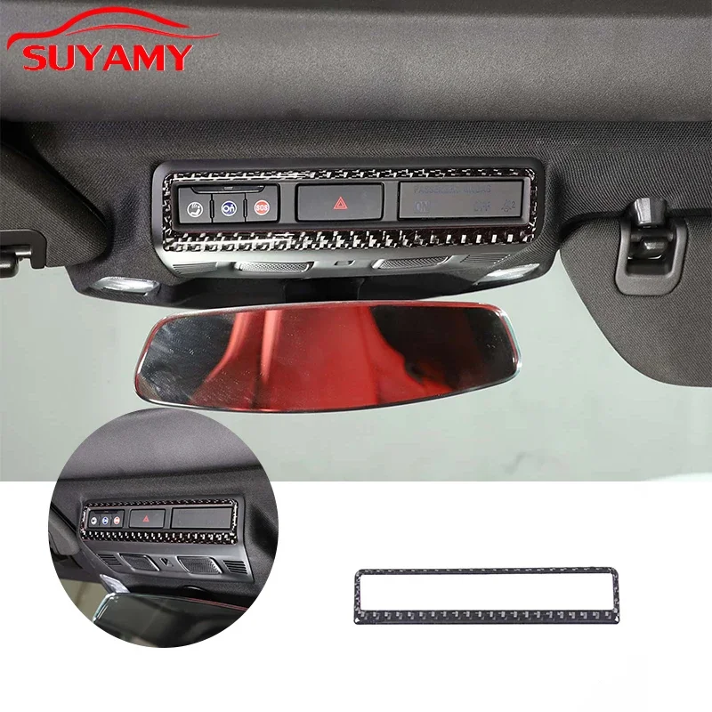 لينة ألياف الكربون سيارة خطر تحذير فلاشات لوحات ملصقات الكسوة ل 2020-2023 كورفيت C8 ستينغراي Z51 Z06 اكسسوارات السيارات