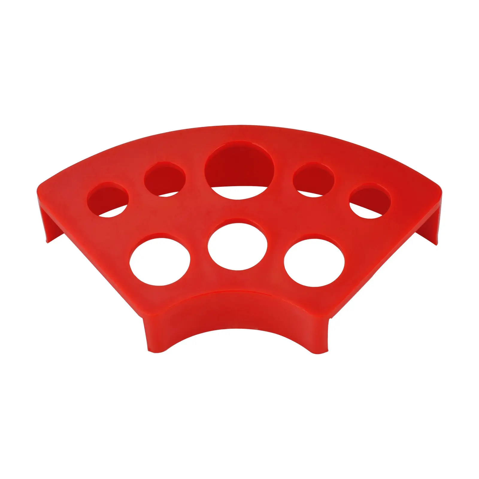 1PC Red/Blue 8Holes Plastic Fan-shaped Tattoo Ink Cup Holder Stand Pigment Cups Caps Holder Tattoo Accessories