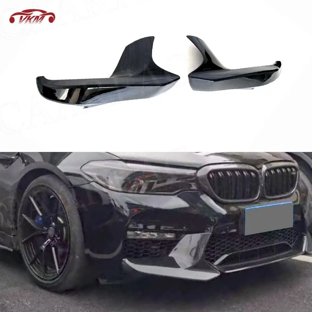 

ABS Front Bumper Splitters For BMW 5 Series F90 M5 2018 -2020 Front Lip Spoiler M Style Protector flaps apron canard