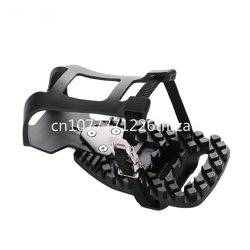 Bicycle and Pedal Toe Clip Cage-Indoor Exercise Bicycle Pedal Adapter