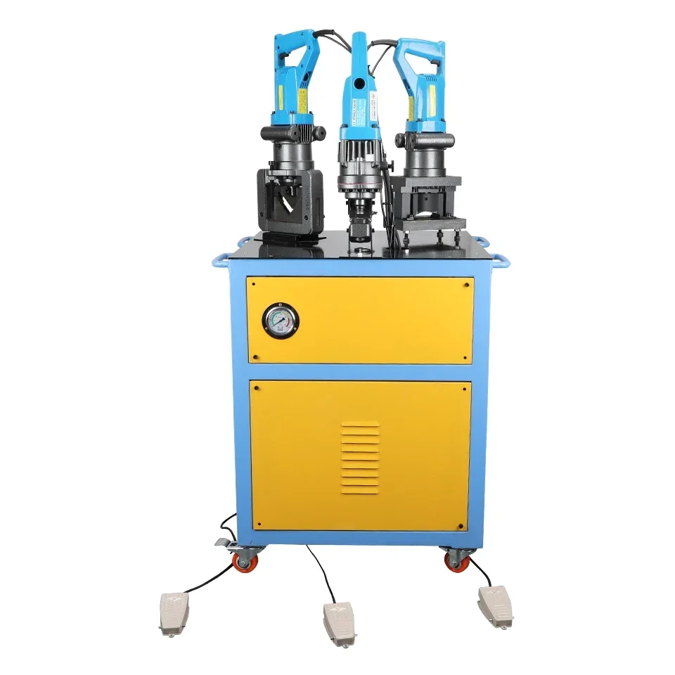 Three-in-one electric Angle iron processing machine