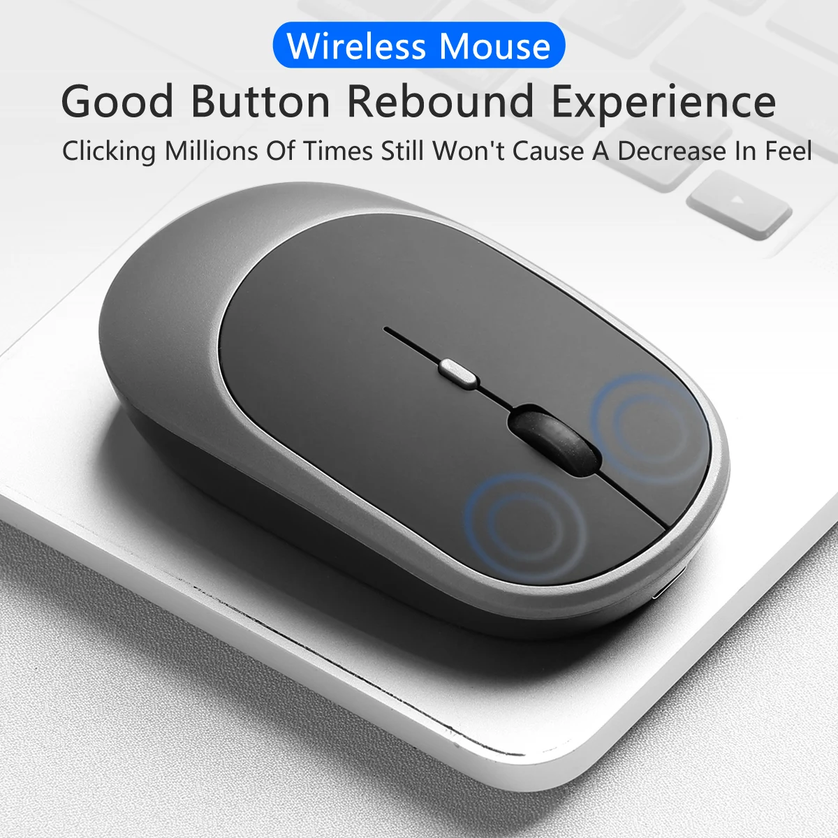 Mouse wireless Bluetooth 2.4G Mouse ergonomico silenzioso portatile Mouse da gioco per laptop iPad Tablet Notebook Telefono cellulare Ufficio