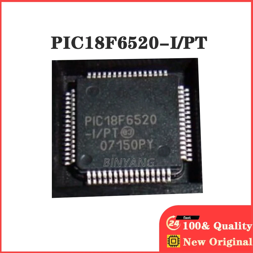 10pcs/lot PIC18F6520-I/PT PIC18F652 TQFP-64 New Original Stock IC Electronic Components