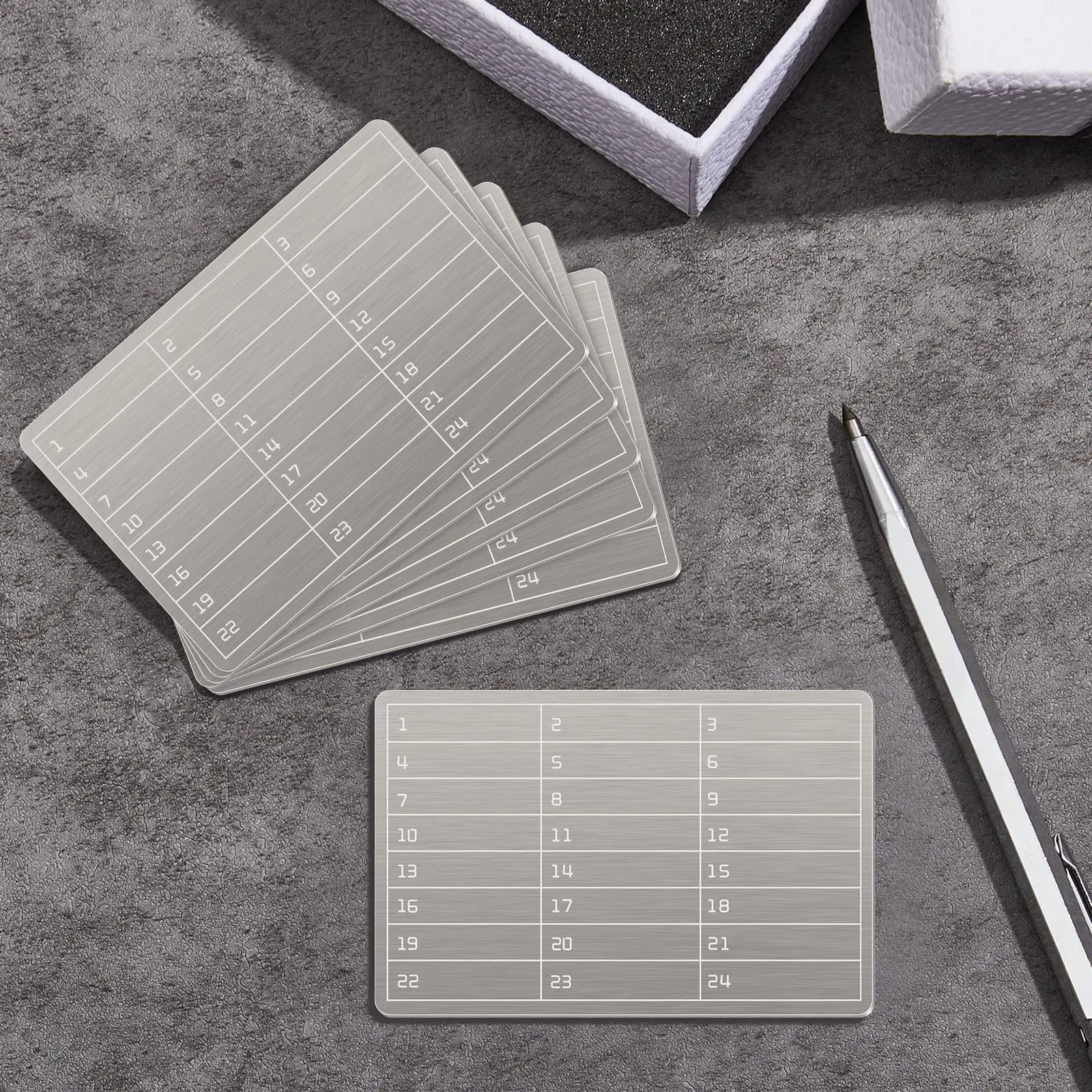 An Aluminum Alloy Cryptocurrency Codebook and a Metal Marker Pen Suitable for Cryptocurrency Bitcoin Password Storage and Can Be