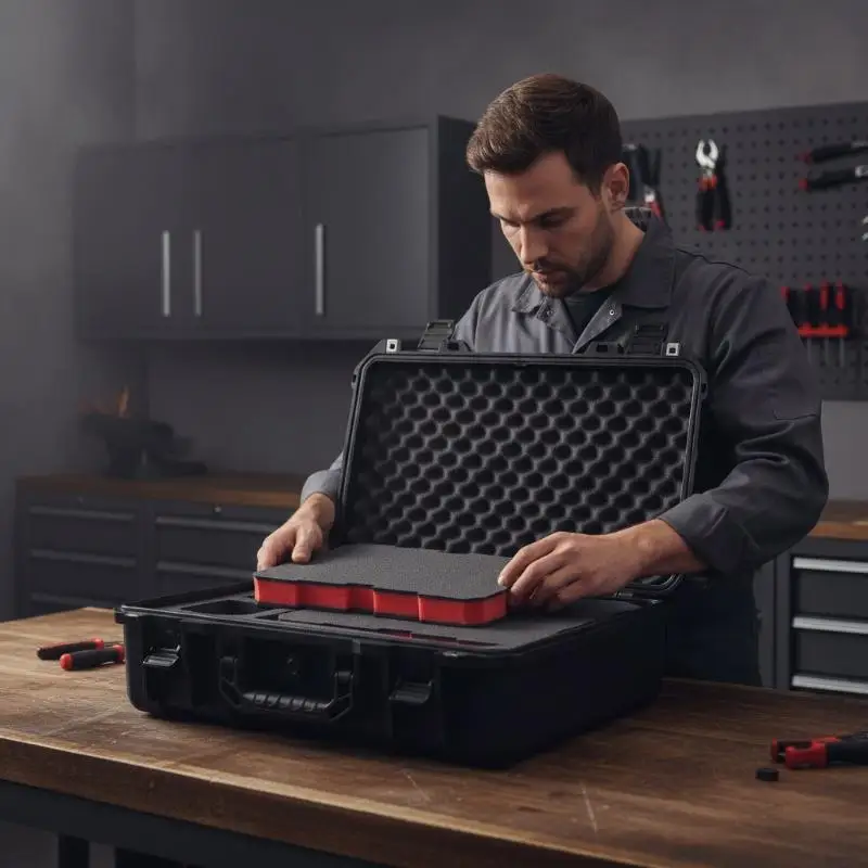 Shockproof Foam Inserts for Packout Tool Box, Cuttable Protective Organizer Pads for Home Garage Workshop Storage