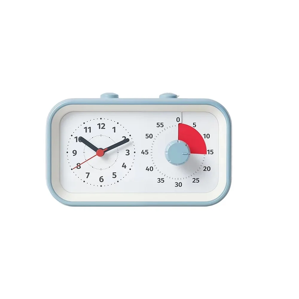 Dual Screen Dual Screen Visual Timer Self-discipline Silent Time Manager Alarm Clock 60 Minute Countdown Battery Operated