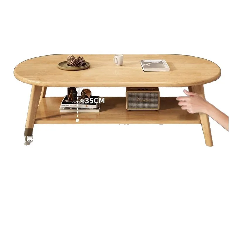 

Solid wood legs, coffee table, living room, household, small apartment, simple, modern, high-end, creative, table