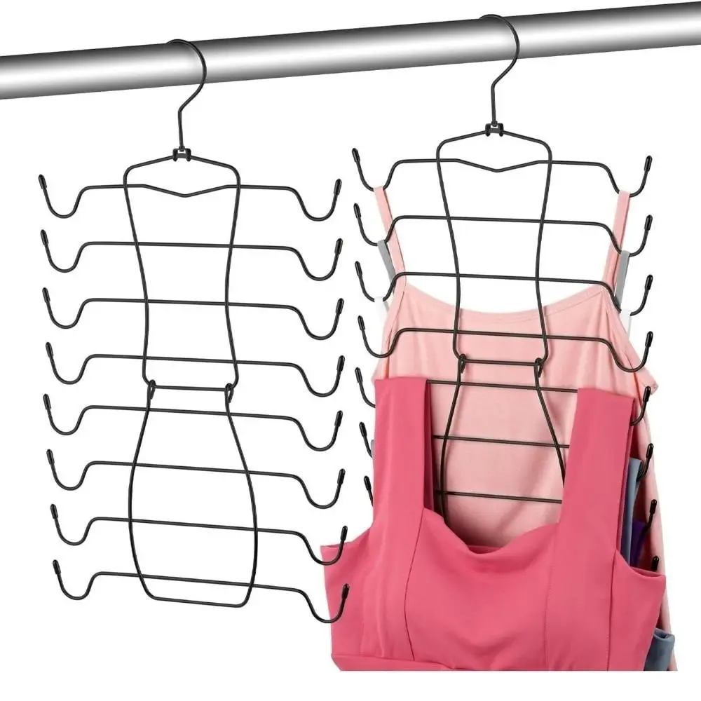 

Thick 8 Tier Underwear Hanger Save Space Metal Bra Tank Top Hangers Seamless Design Foldable Closet Organizers Trouser Racks