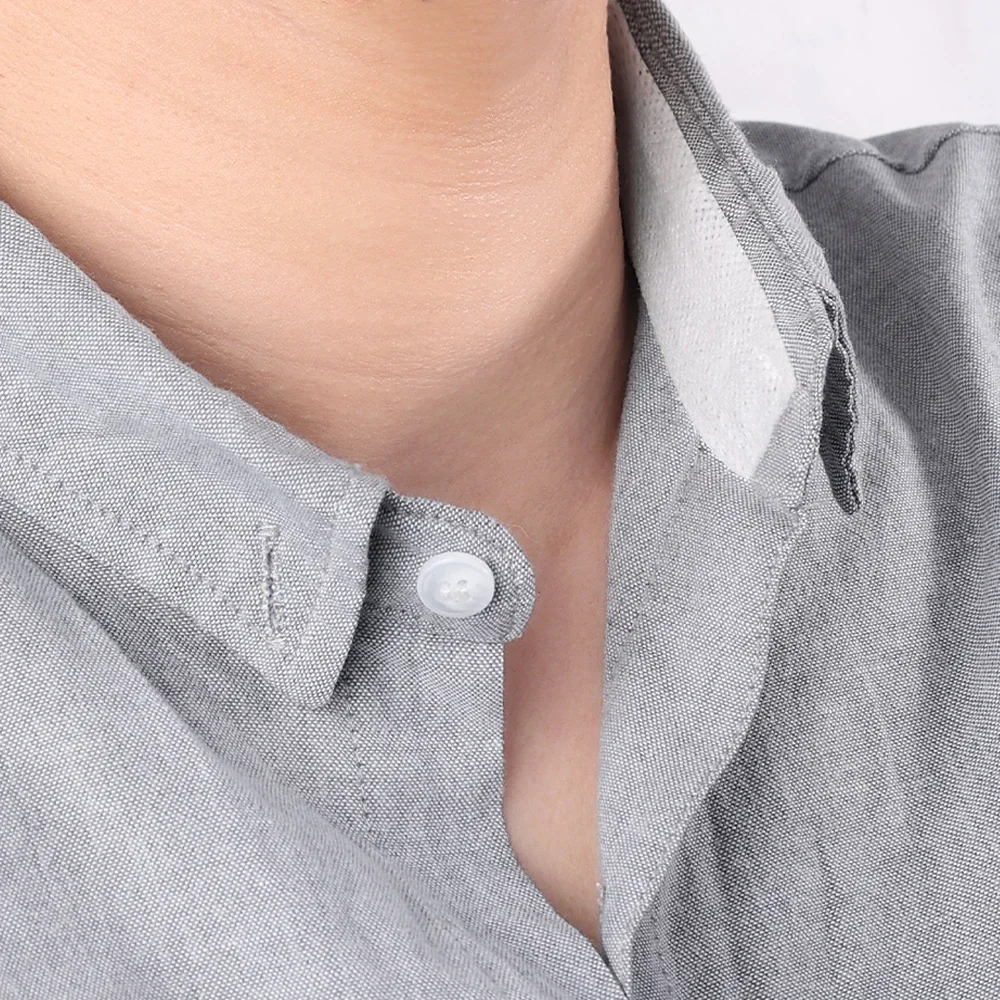 Adesivo descartável auto-adesivo colarinho para homens e mulheres, camiseta absorvente anti-sujeira, almofadas do forro do pescoço, protetor, 8 m, 16m