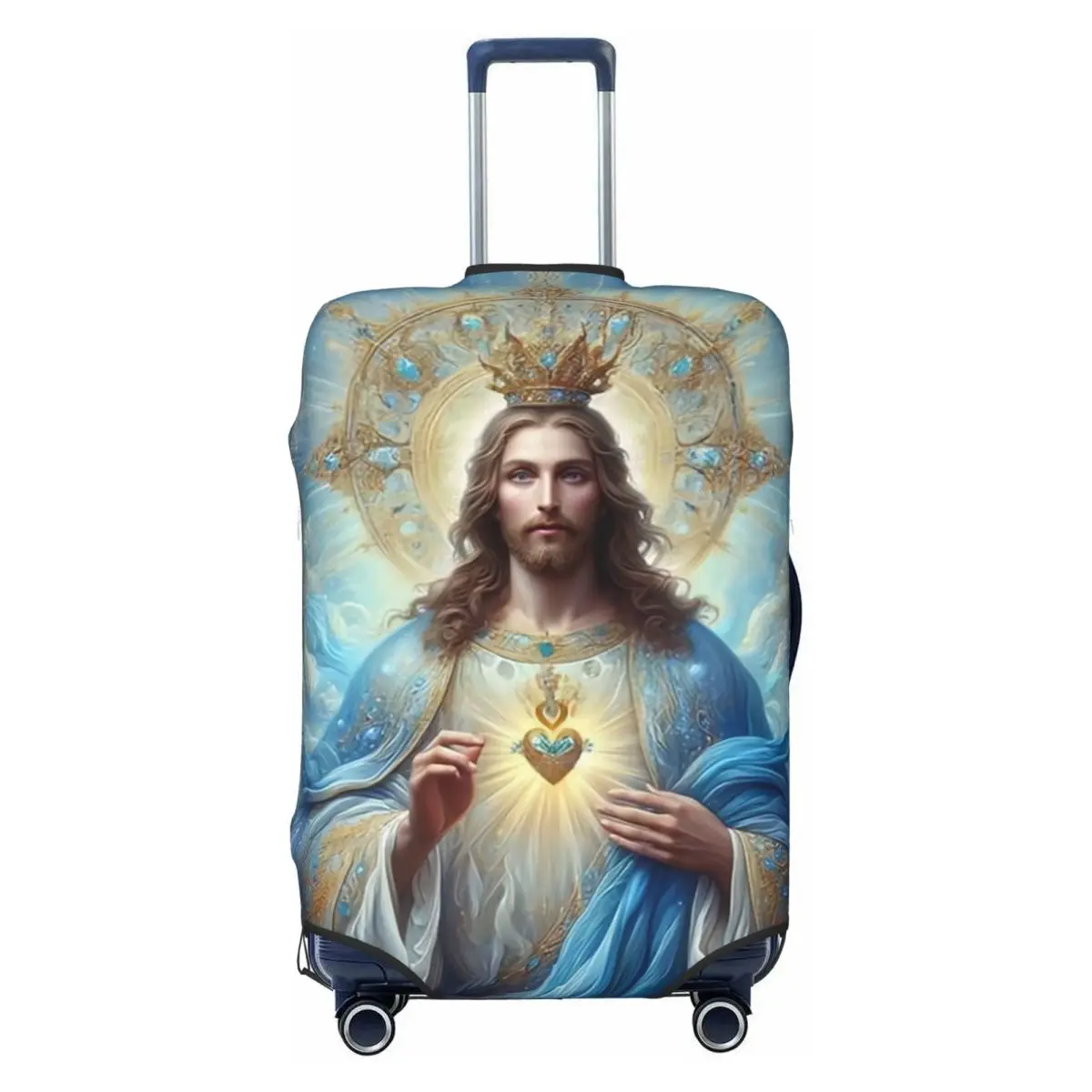 

Религиозный чехол для чемодана Иисуса Христа, эластичные защитные чехлы для багажа на 18-32 дюйма