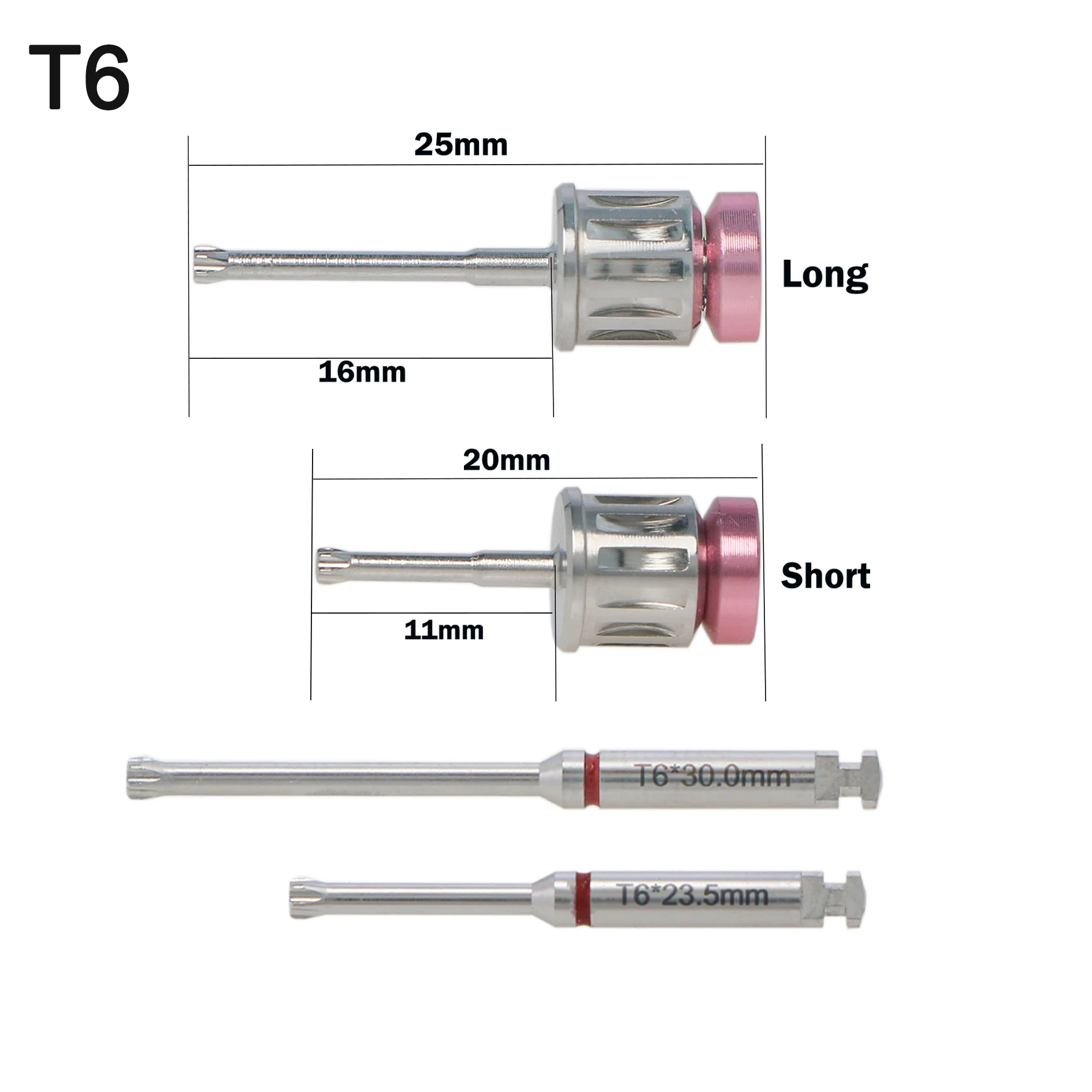 

Dental Implant Straumann SCS T6 Drivers Long Short Manual Latch Colorful Screwdrivers