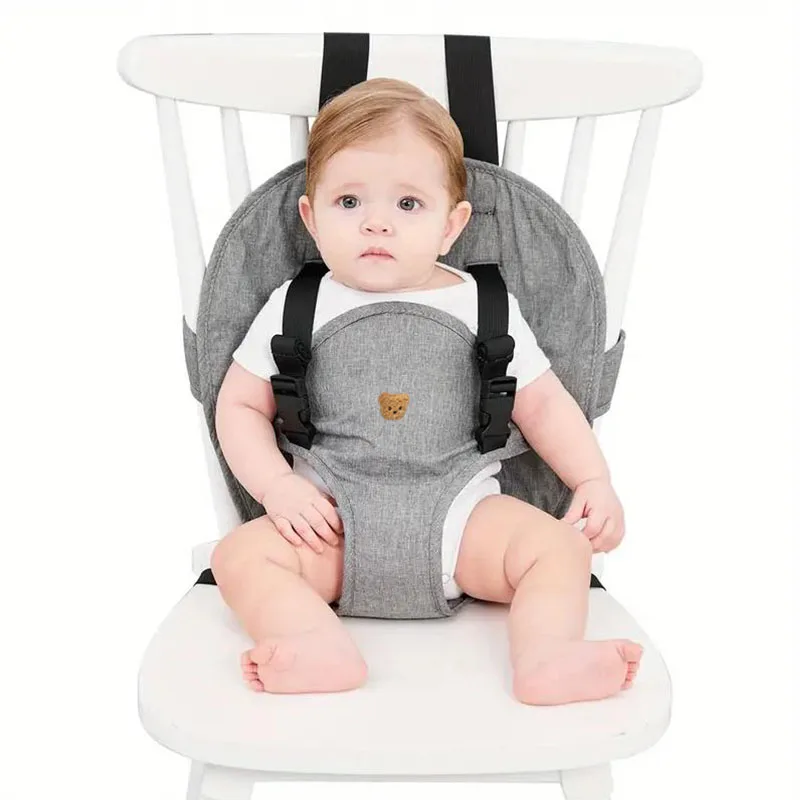 Travel Harness Seat For Baby High Chair, Safety Harness Chair Accessory For Baby Feeding, Portable Fabric Harness Toddler Chair