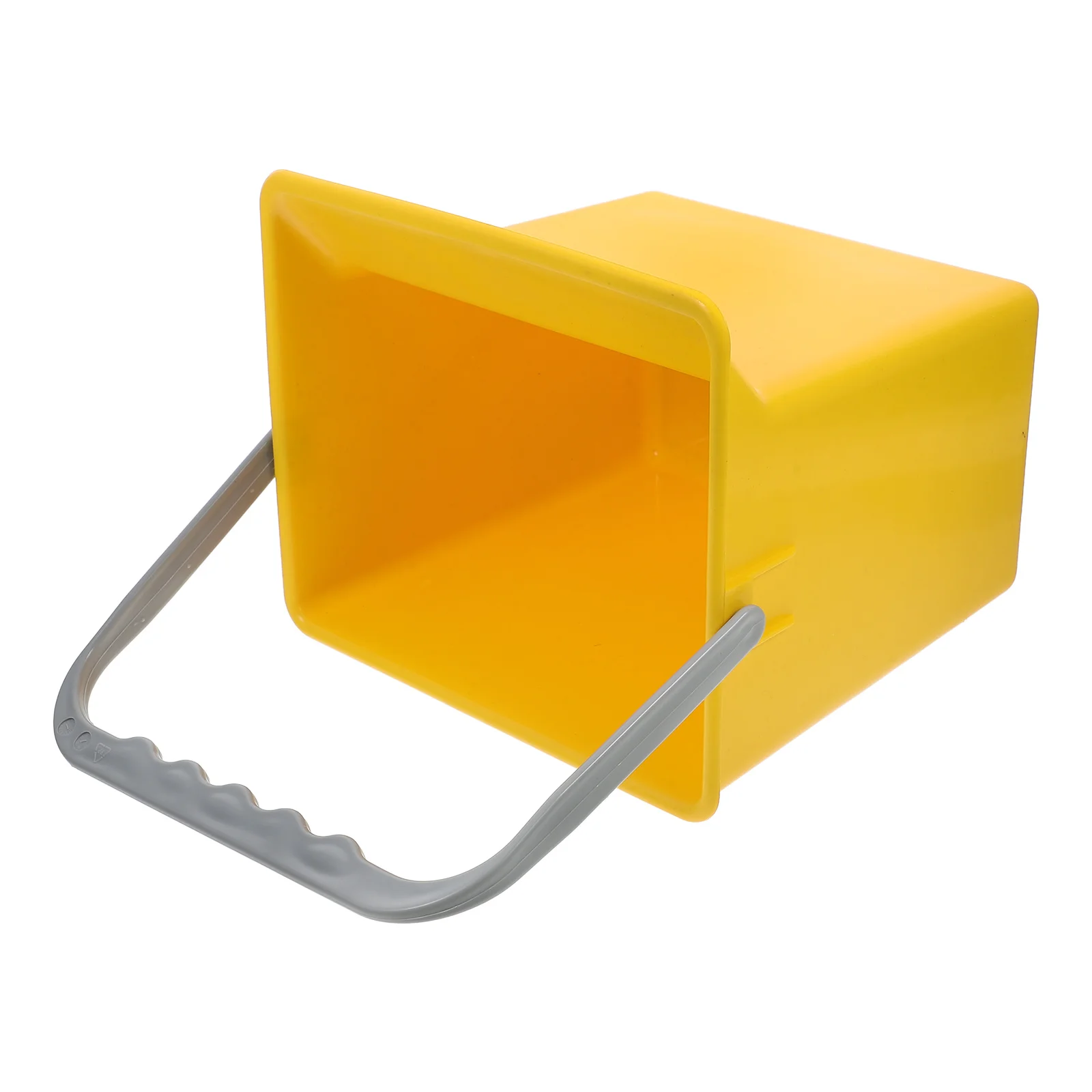 

1pc Multifunctional Large Capacity Cleaning Bucket With Handle Plastic Water Bucket Car Washing Household Use Yellow