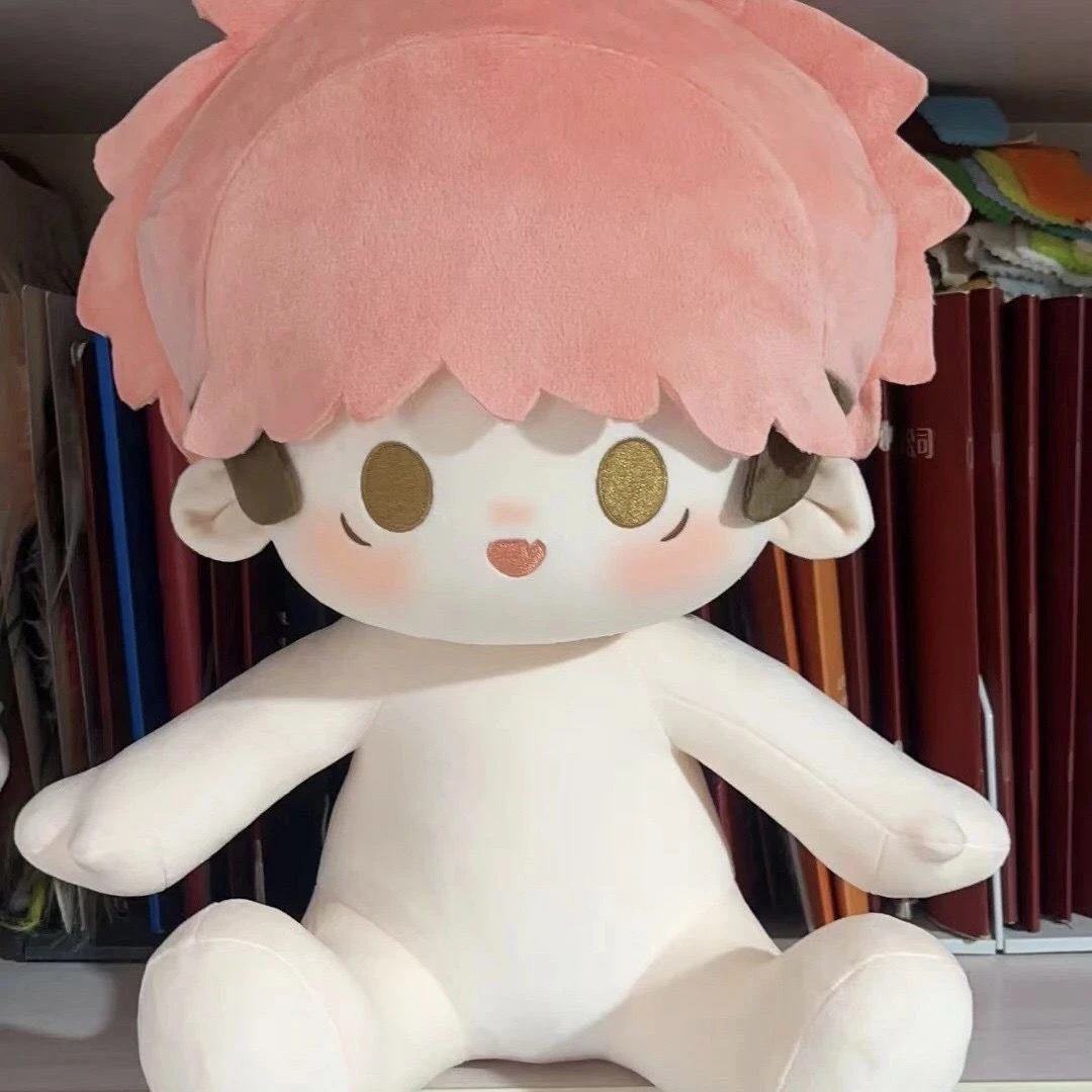 

Anime Jujutsu Kaisen Itadori Yuji Cosplay Cartoon Cotton Doll Maumet Furry Naked Baby Costume Change Figures Sitting Position