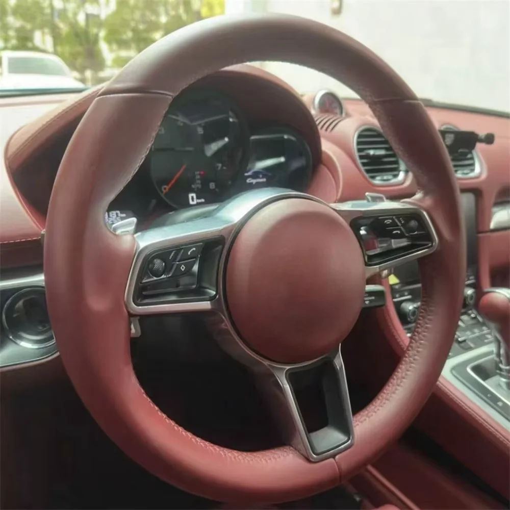 Carbon Fiber Car Steering Wheel for Porsche Panamera Cayenne Macan 718 Cayman Taycan 918 911 Boxster Carrera 981 958 957 997