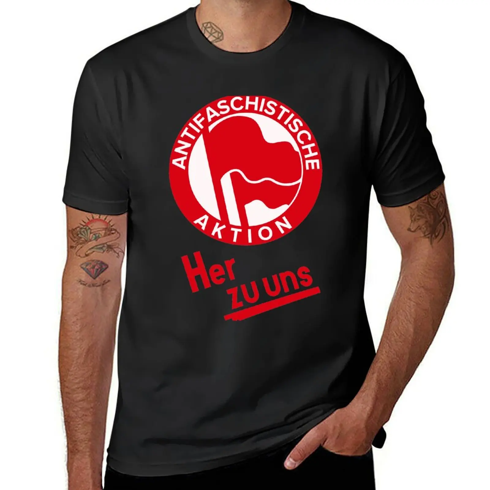 

Antifaschistische Aktion (1930s) Germany 2 T-Shirt vintage anime animal prinfor boys slim fit t shirts for men