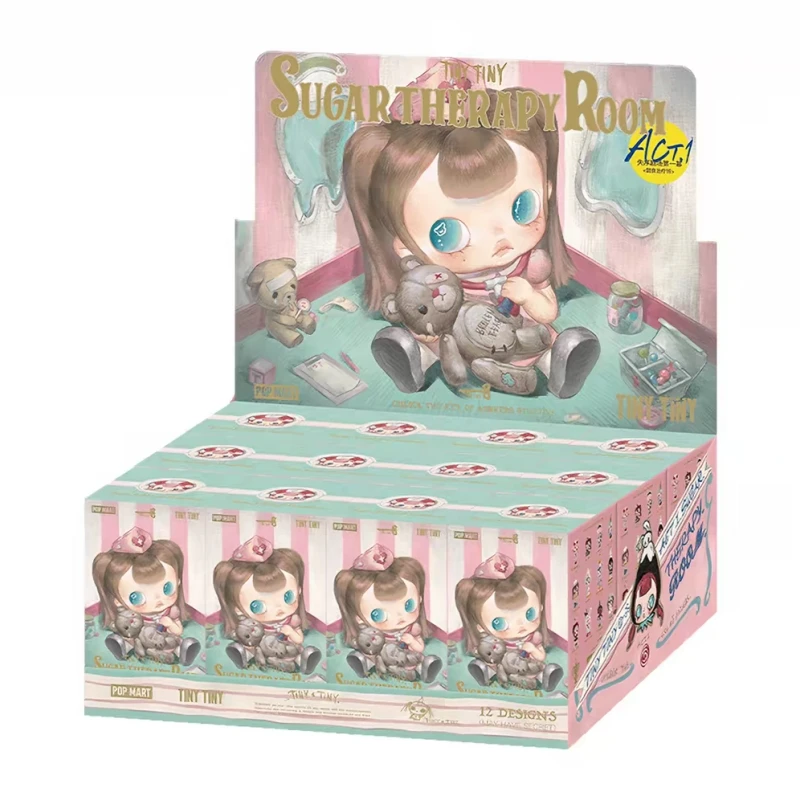 Tinytiny Popmart Act 1: Sweet Treatment Room Series Hoge Kwaliteit Handgemaakte Verrassing Blind Box Bureau Decoratie Collectie Cadeau