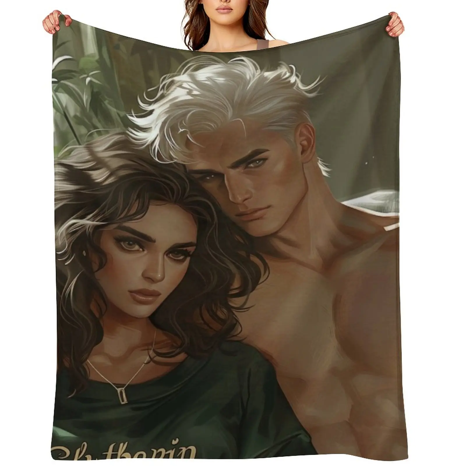 

Dramione on the sofa Throw Blanket bed plaid Nap Polar Soft Plush Plaid Blankets