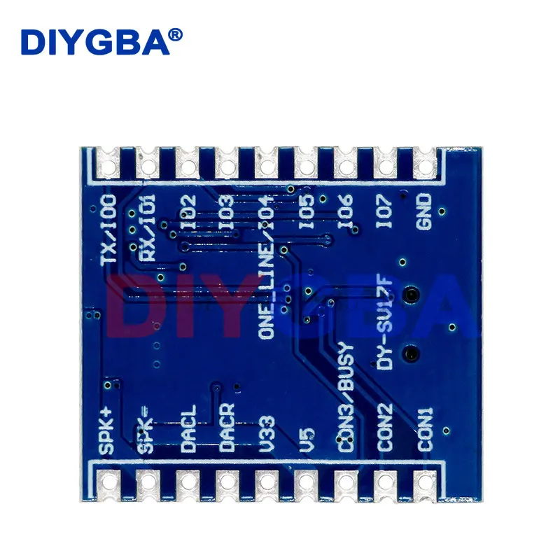 Mp3 Speler Module Voice Module 4Mb Spraakweergave Io Trigger Seriële Poort Besturing Usb Download Flash DY-SV17F