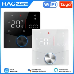 WiFi Smart Heating Knob Thermostat LCD Display Touch Screen Temperature Controller For Water Gas Boiler Electric Heating