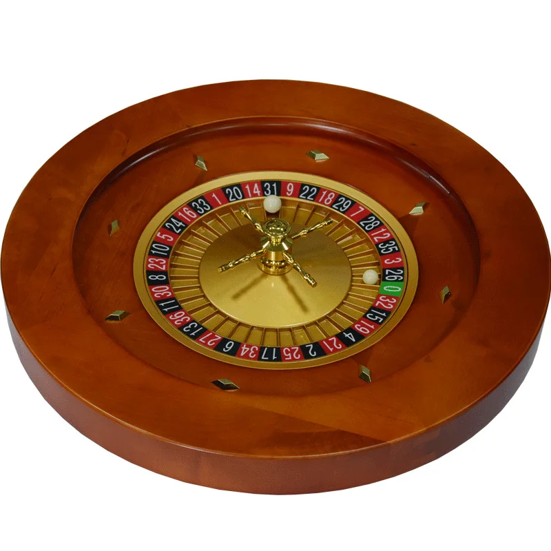 Wooden Roulette Wheel Bingo Game High Quality Casino Wooden Roulette Bingo Turntable Entertainment Party Table Game Bar Holidays