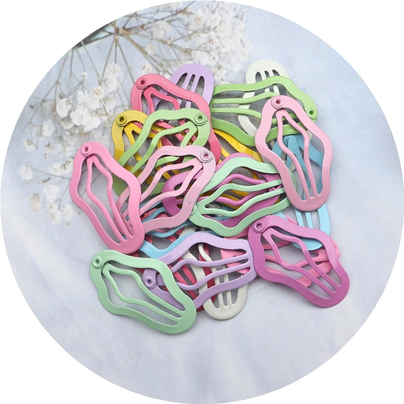 20/30/50Pcs Colorful Cloud Hair Clips For Baby Girls Metal Snap Bb Clip Sweet Hairpins Headwear Infant Kids Hairclip Accessories