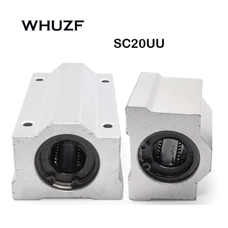 

2/4PCS Linear Motion Ball Bearing Slide Block Bushing SC8UU SC10UU SCS12UU SCS16UU SC20UU Linear Shaft CNC 3D Printer Parts