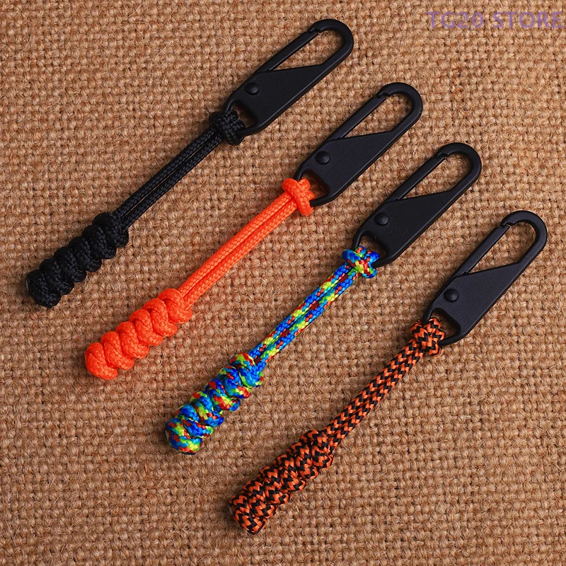 High Quality Detachable Zipper Pullers Durable Wear-resistant Braided Cord Knapsack Zipper Repair Accessories Woven Pull Rope