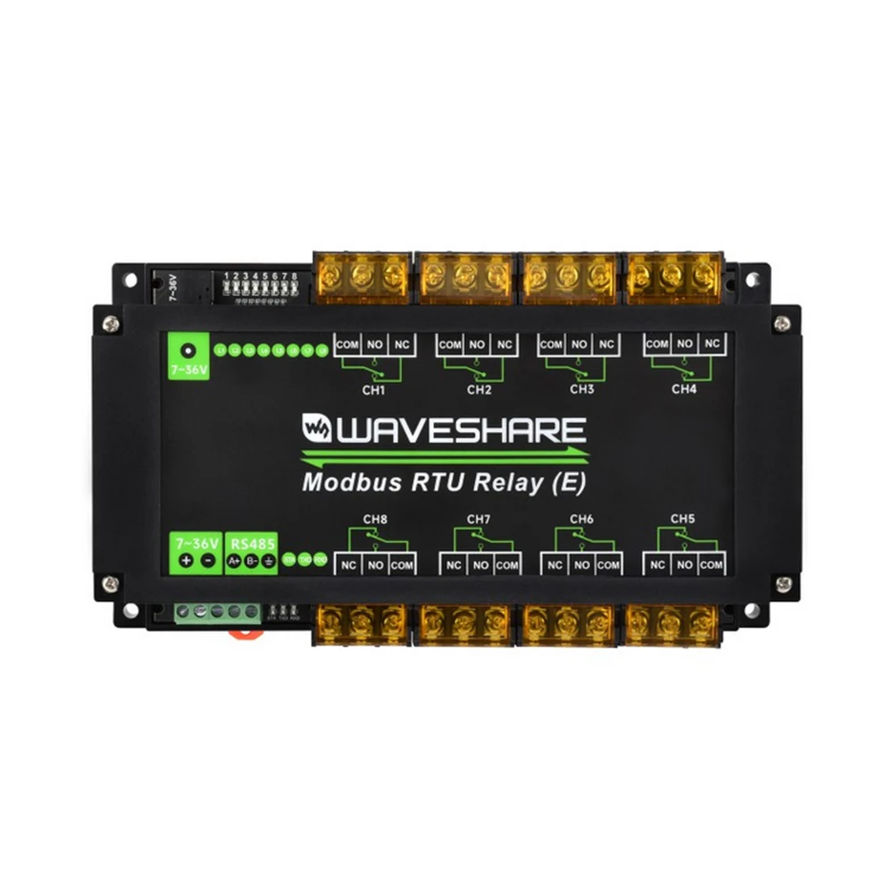 Hot Industrial Modbus RTU 8-ch Relay Module (E) With RS485 Interface 30A High Current Multi Isolation Protection Circuits